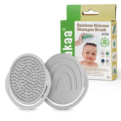 Silicone Shampoo Brush - Slate Grey