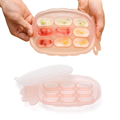 Silicone Pineapple Tray & Food Feeder with Cover Set