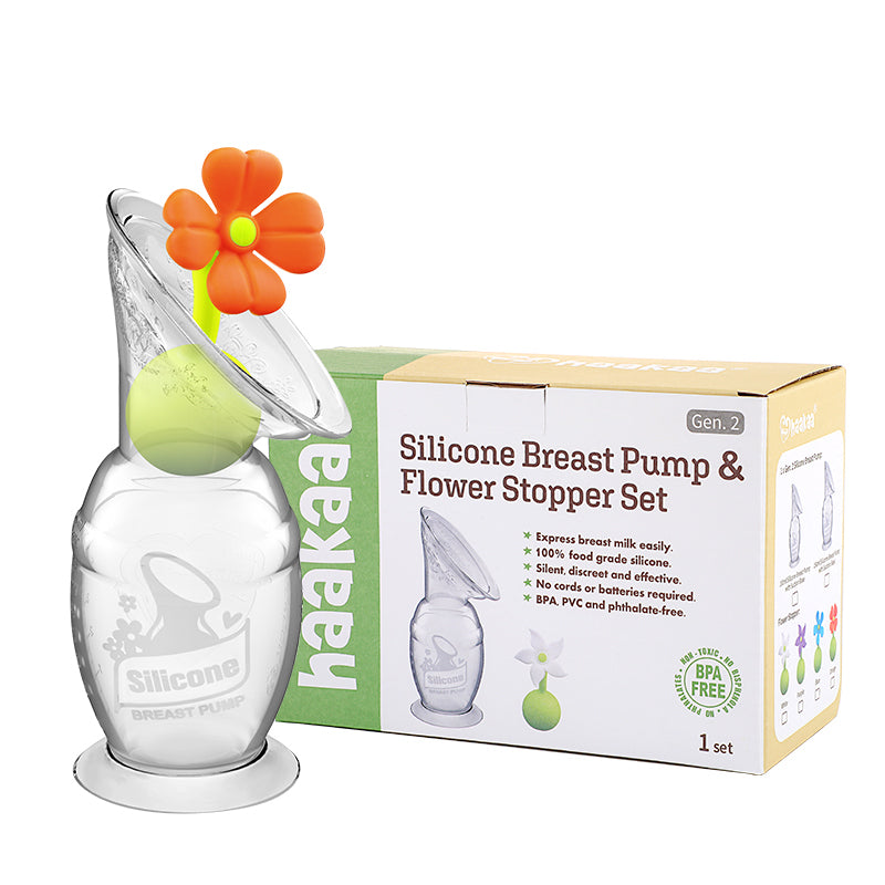 Silicone Breast Pump 150ml + Flower Stopper